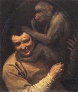 Portrait of a Young Man with a Monkey